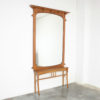 Giant Art Nouveau Mirror with Console attr. to Gustave Serrurier-Bovy