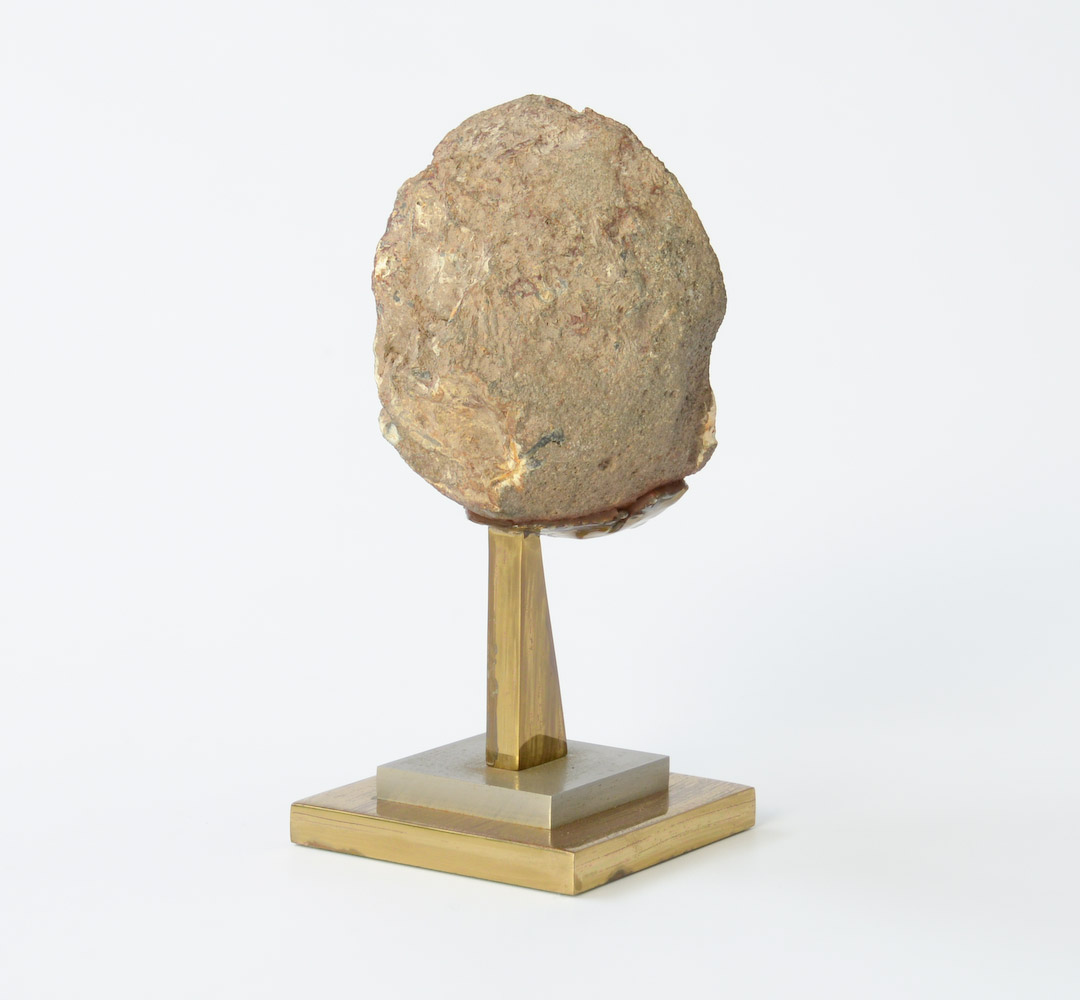 Small Brass & Agate Sculpture inspired by Willy Daro, 1970s