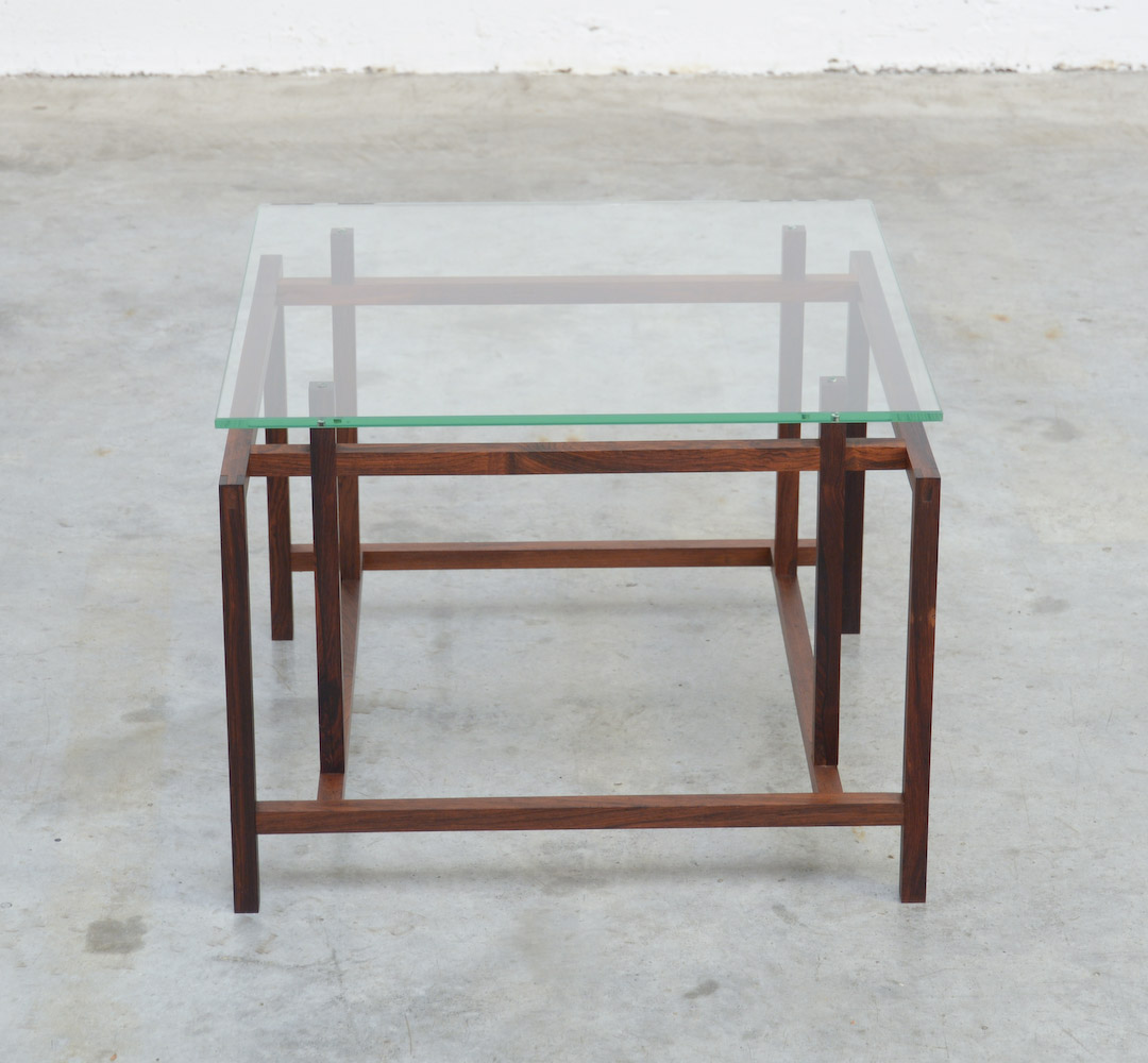 Geometric Side Table by Henning Norgaard for Komfort, Denmark