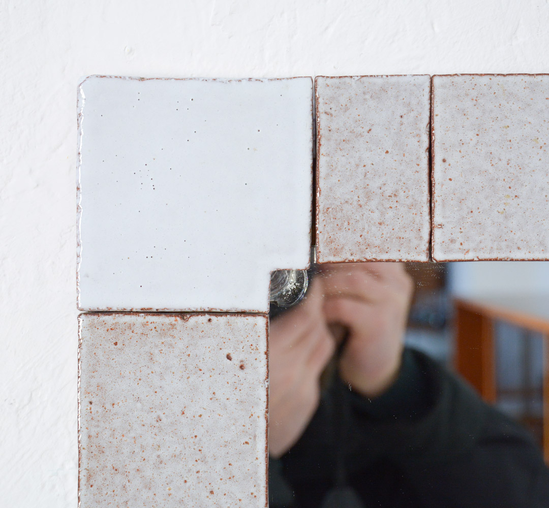 White Tile Mirror by Amphora