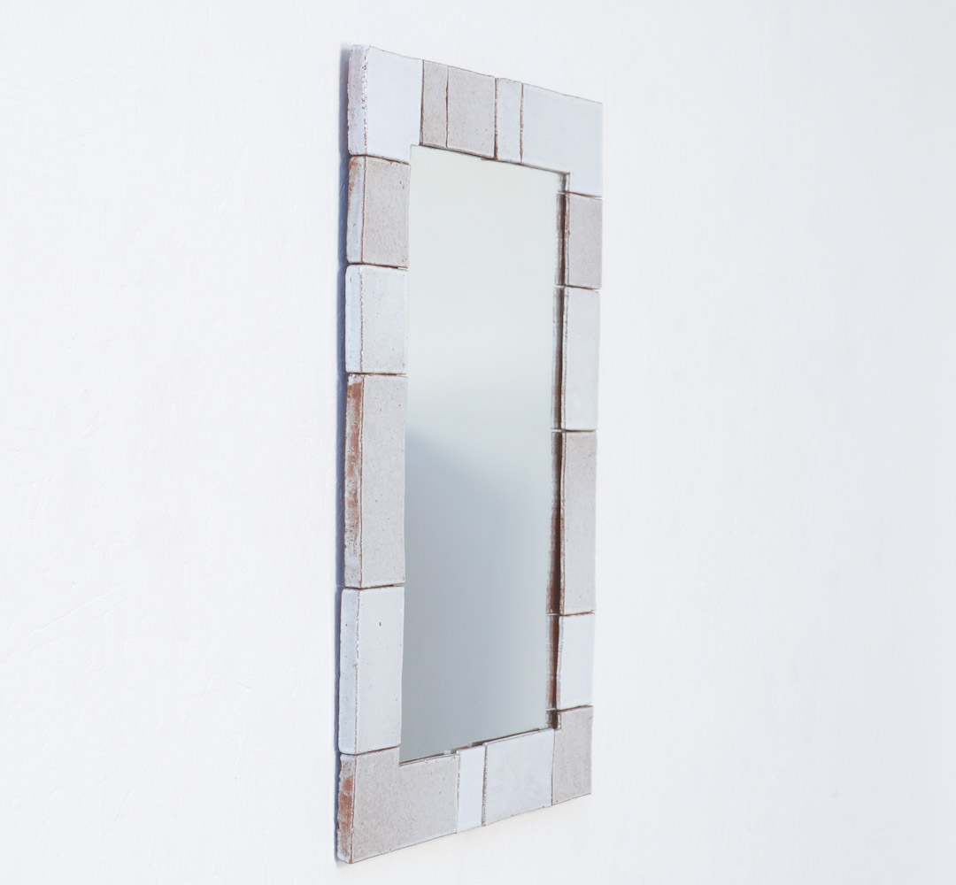 White Tile Mirror by Amphora
