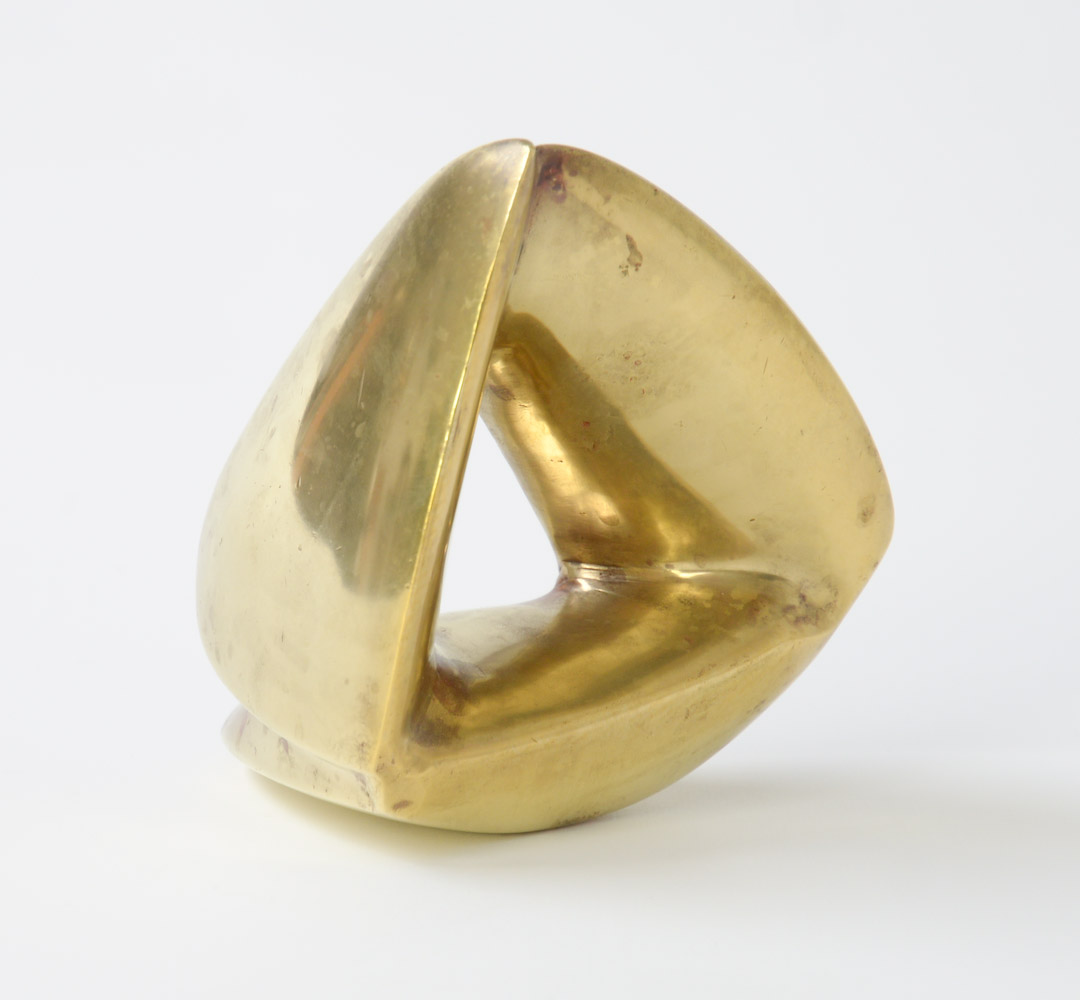 Triangular Bronze Sculpture of the 1970s