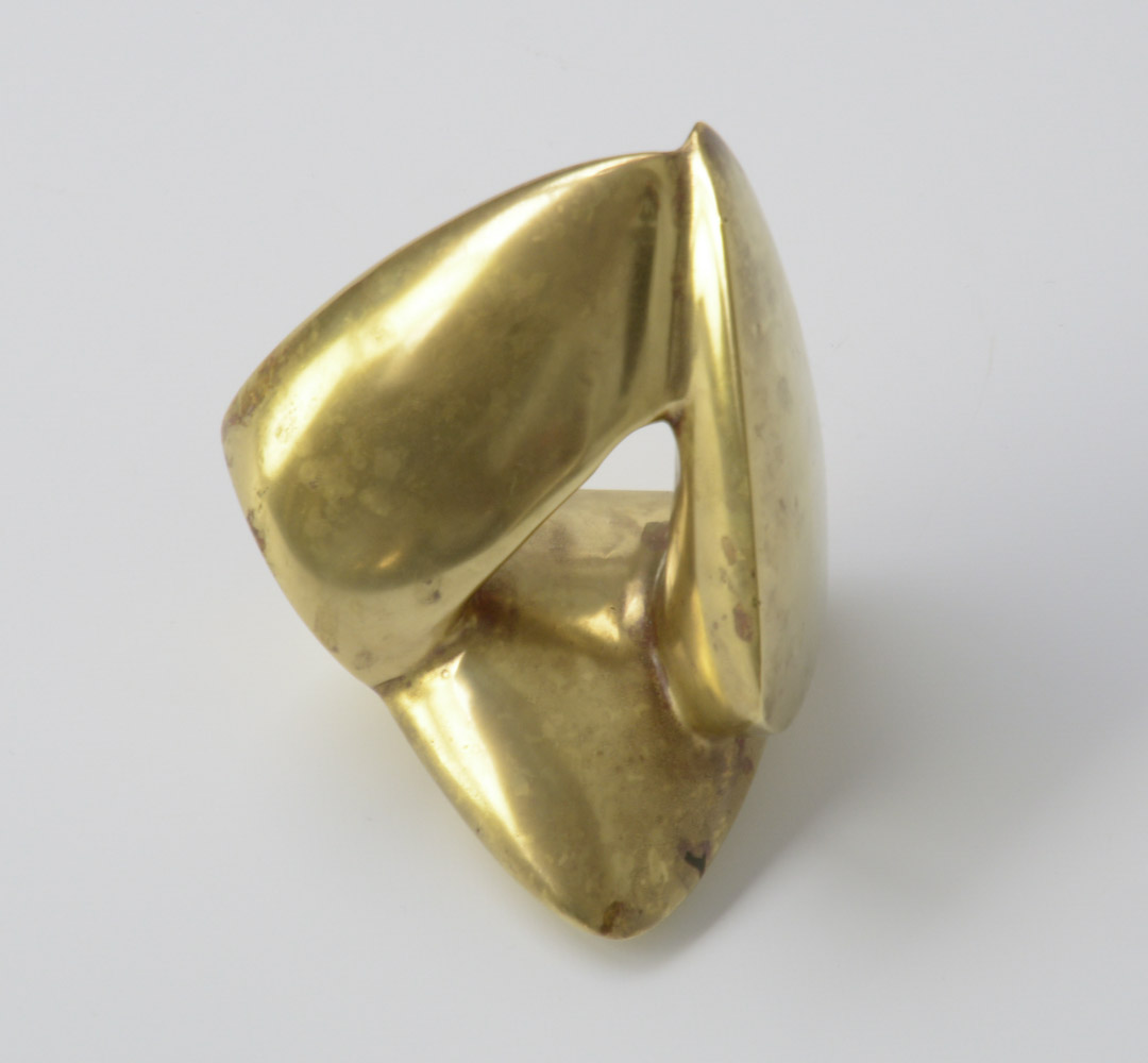 Triangular Bronze Sculpture of the 1970s