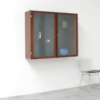 Rosewood Hanging Cabinet by V-form