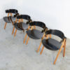 Set of 4 Modular Dining Chairs by Victor Bernt for Soren Willadsen