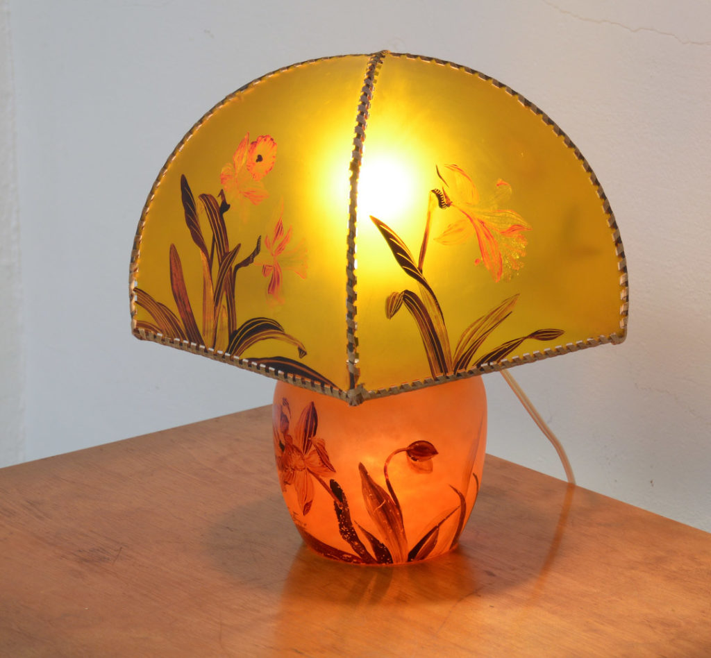 Art Nouveau, table lamp, Victor de Winner,