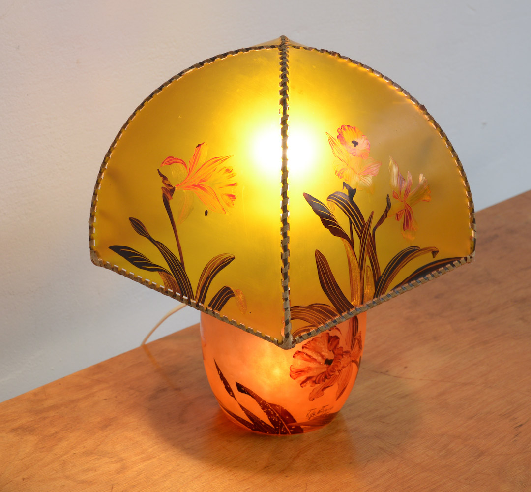 Art Nouveau, table lamp, Victor de Winner,