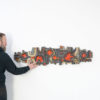 XL Ceramic Wall Sculpture by Elisabeth Vandeweghe for Perignem
