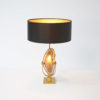Brass and Agate Table Lamp by Willy Daro