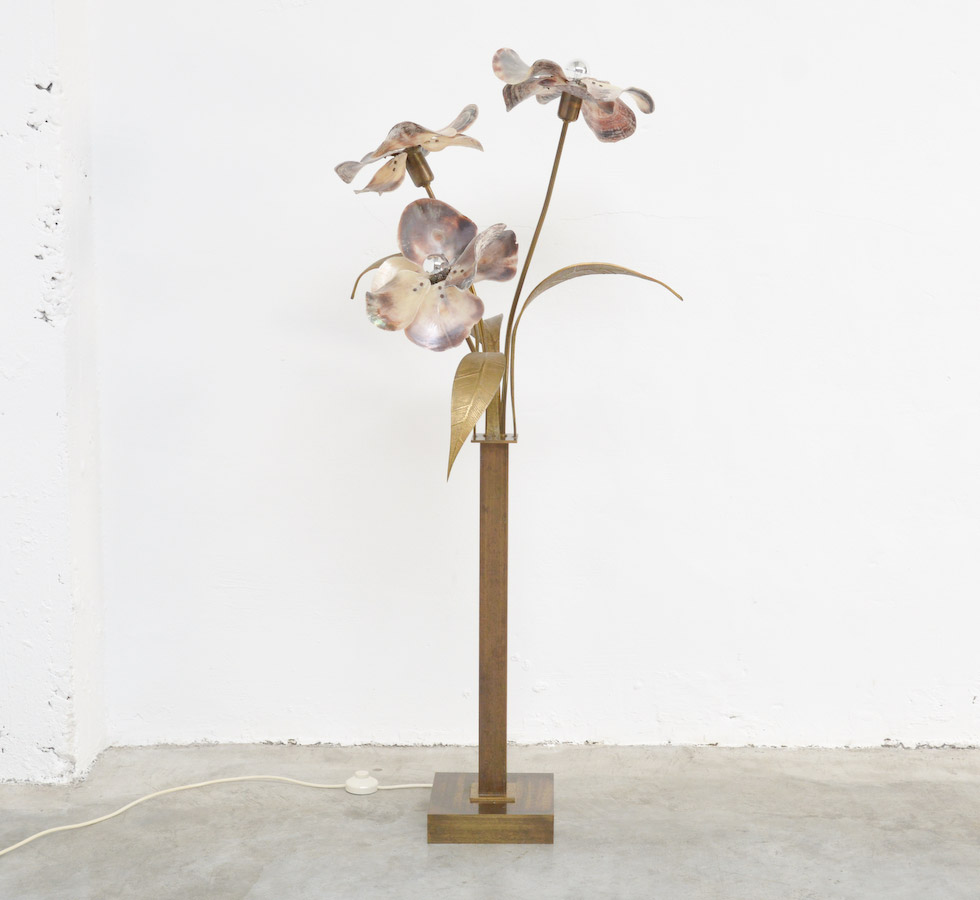 Brass Floor Lamp by Willy Daro