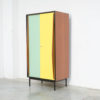 Mint Green and Yellow Wardrobe Cabinet by Willy Van Der Meeren