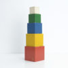 Colorful Set of Wooden Toy Cubes