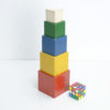 Colorful Set of Wooden Toy Cubes