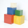Colorful Set of Wooden Toy Cubes
