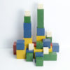 Colorful Set of Wooden Toy Cubes