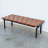 Pair of Mid-Century Wooden Benches