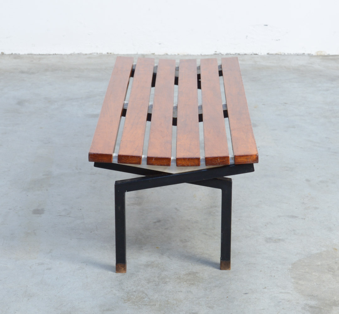 Pair of Mid-Century Wooden Benches