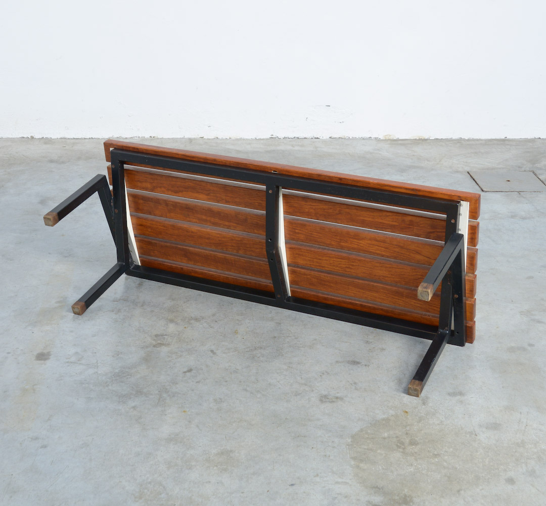 Pair of Mid-Century Wooden Benches