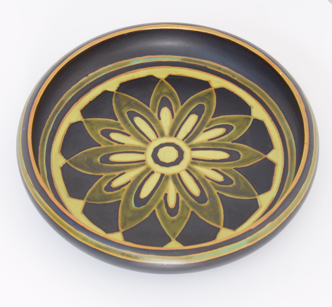 Art Deco Earthenware Vase by Charles Catteau for Boch Keramis