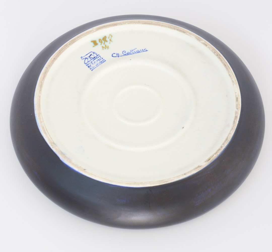 Art Deco Earthenware Vase by Charles Catteau for Boch Keramis