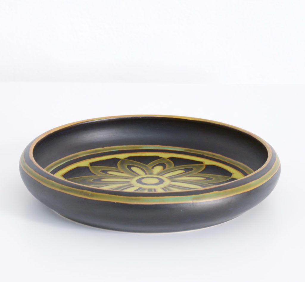 Art Deco Earthenware Vase by Charles Catteau for Boch Keramis
