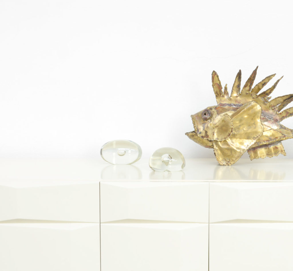 Pair of Murano Glass Paperweights by A. Barbini