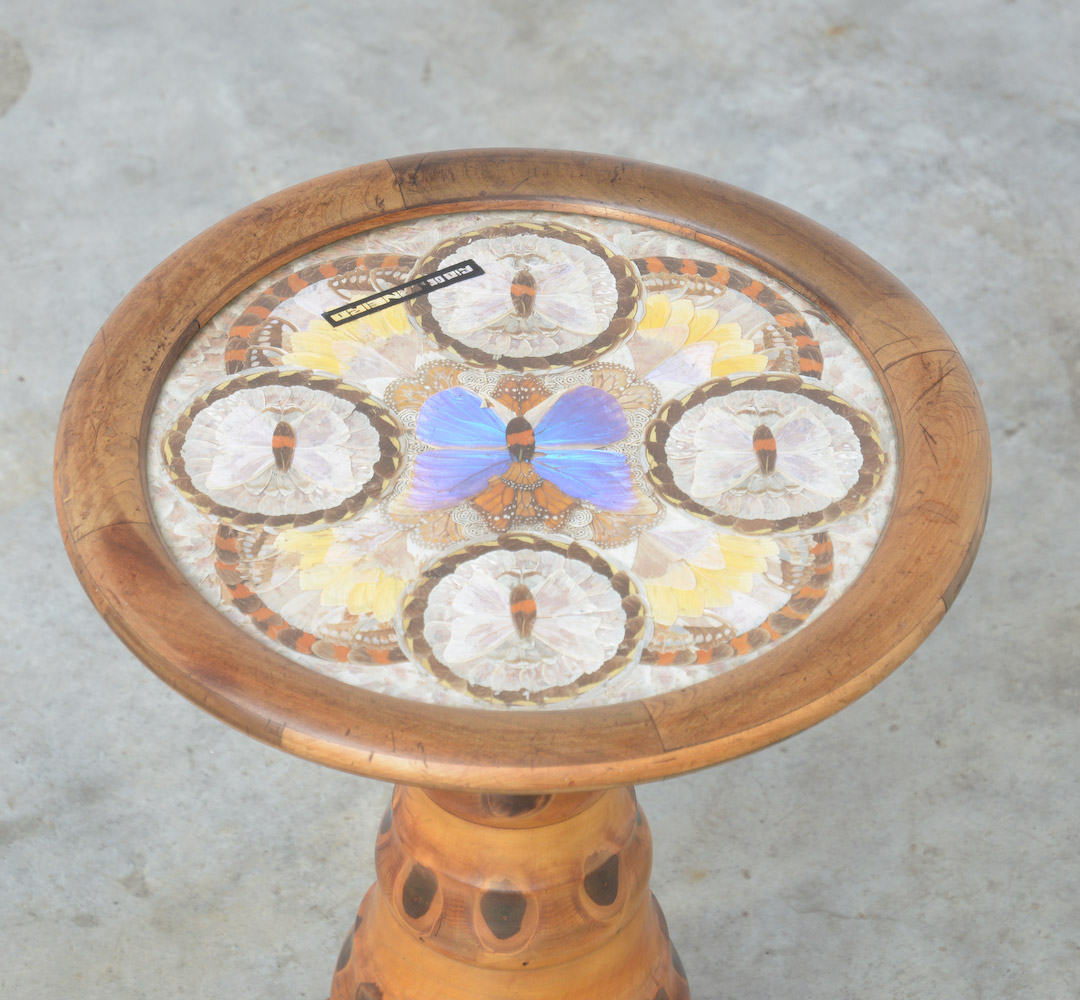 Magnificent Brazilian Butterfly Side Table