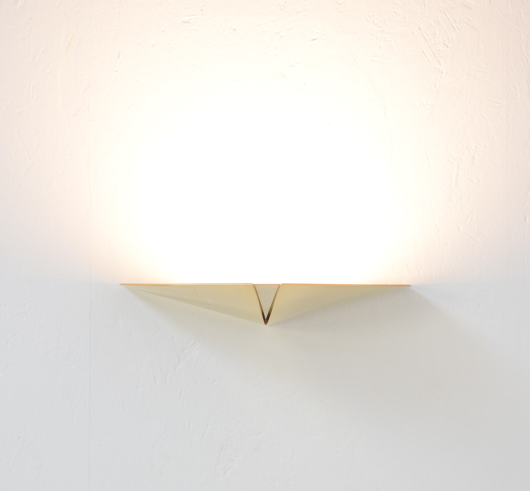 French Decorative Brass Wall Lamp