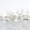 White Vintage Dining Chairs by Alexander Begge for Casala, 1975