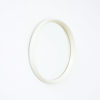 Minimalist White Round Mirror