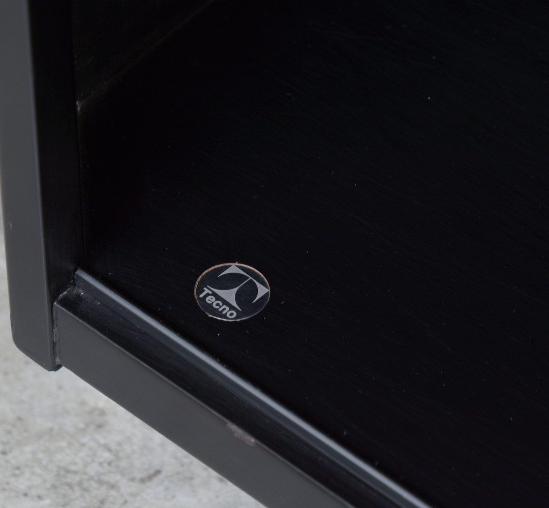 Impressive Black Sideboard by Osvaldo Borsani for Tecno