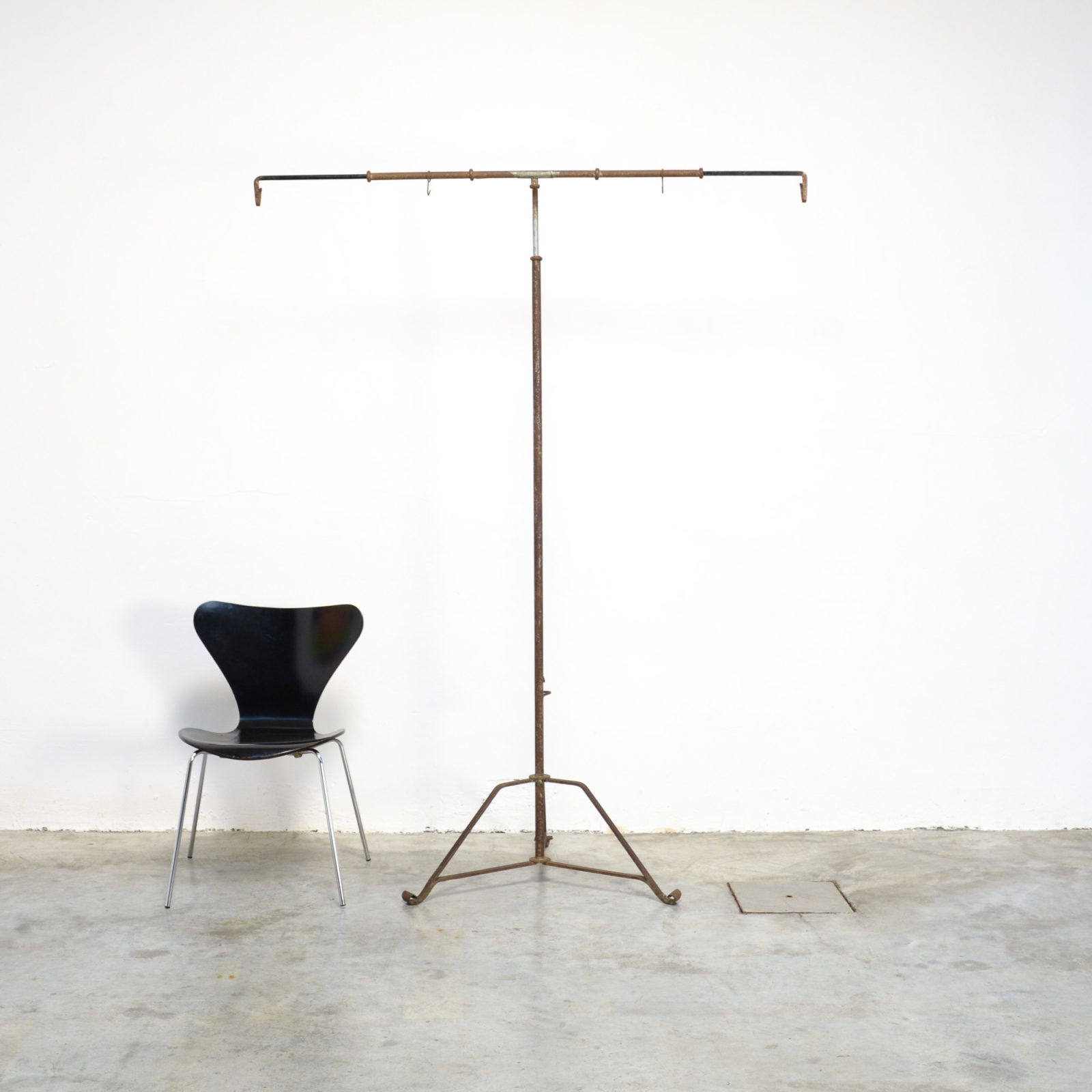 Metal Industrial Map Stand Vintage Design Point