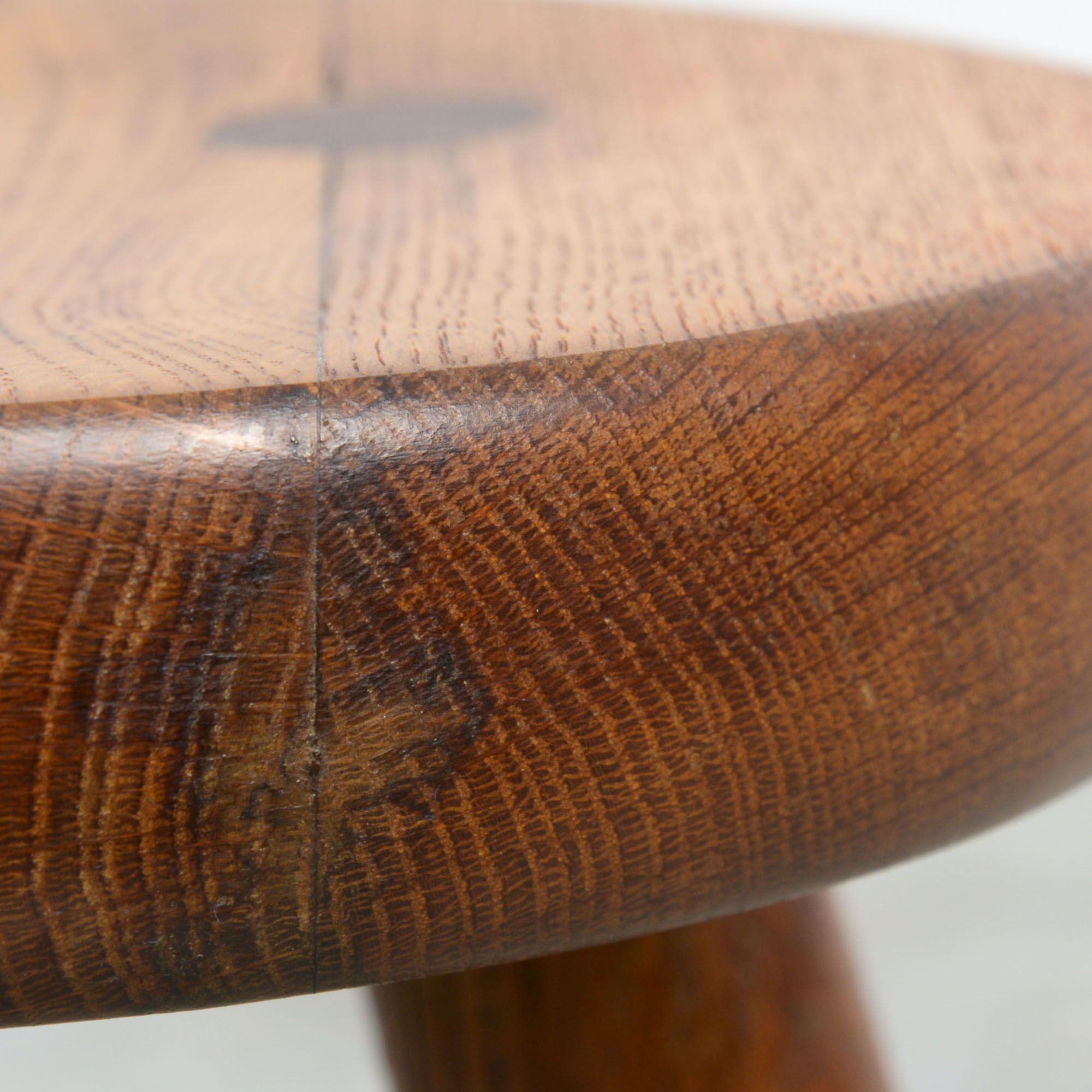 Mid-Century Wooden Stool - Vintage Design Point