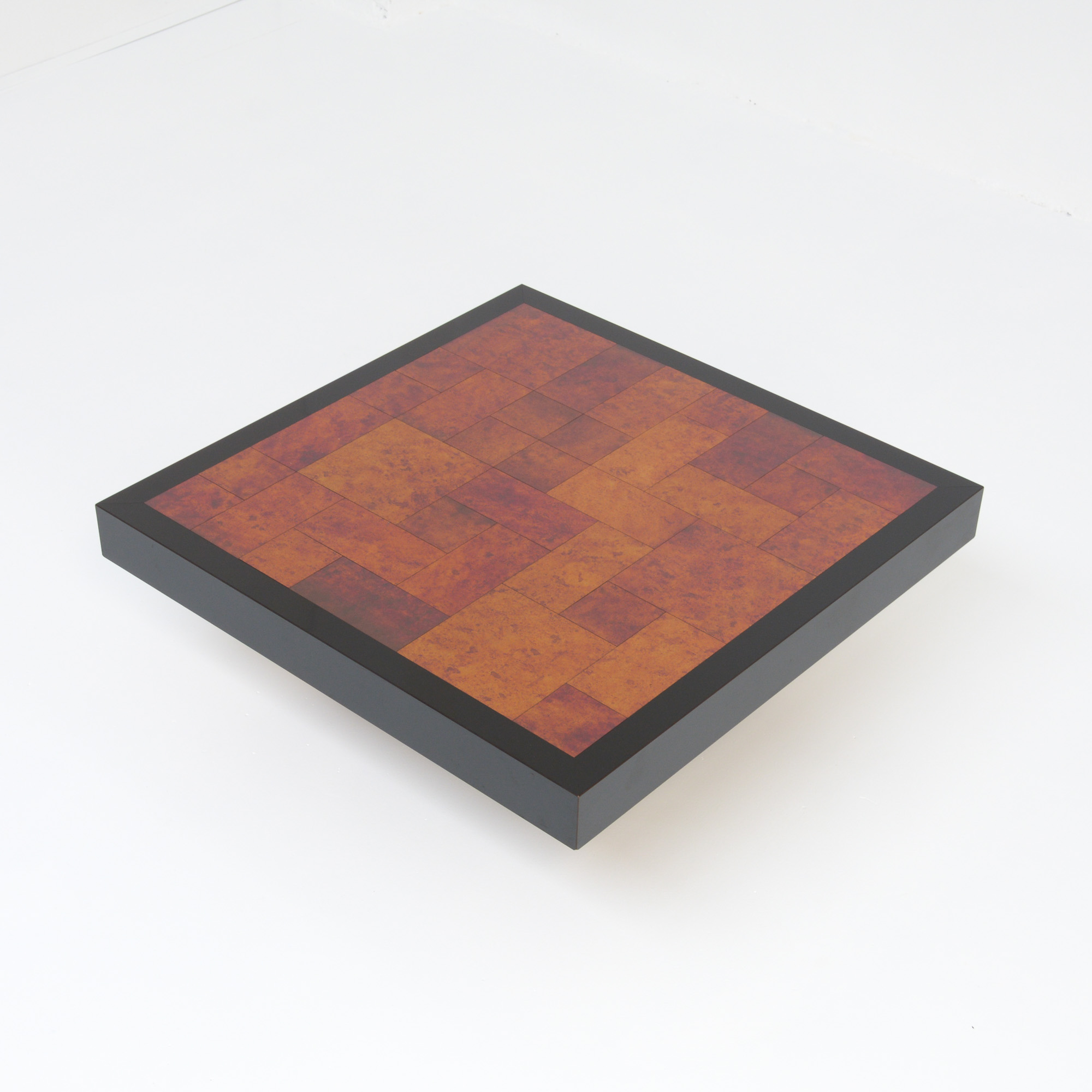 Square Geometric Coffee Table Vintage Design Point