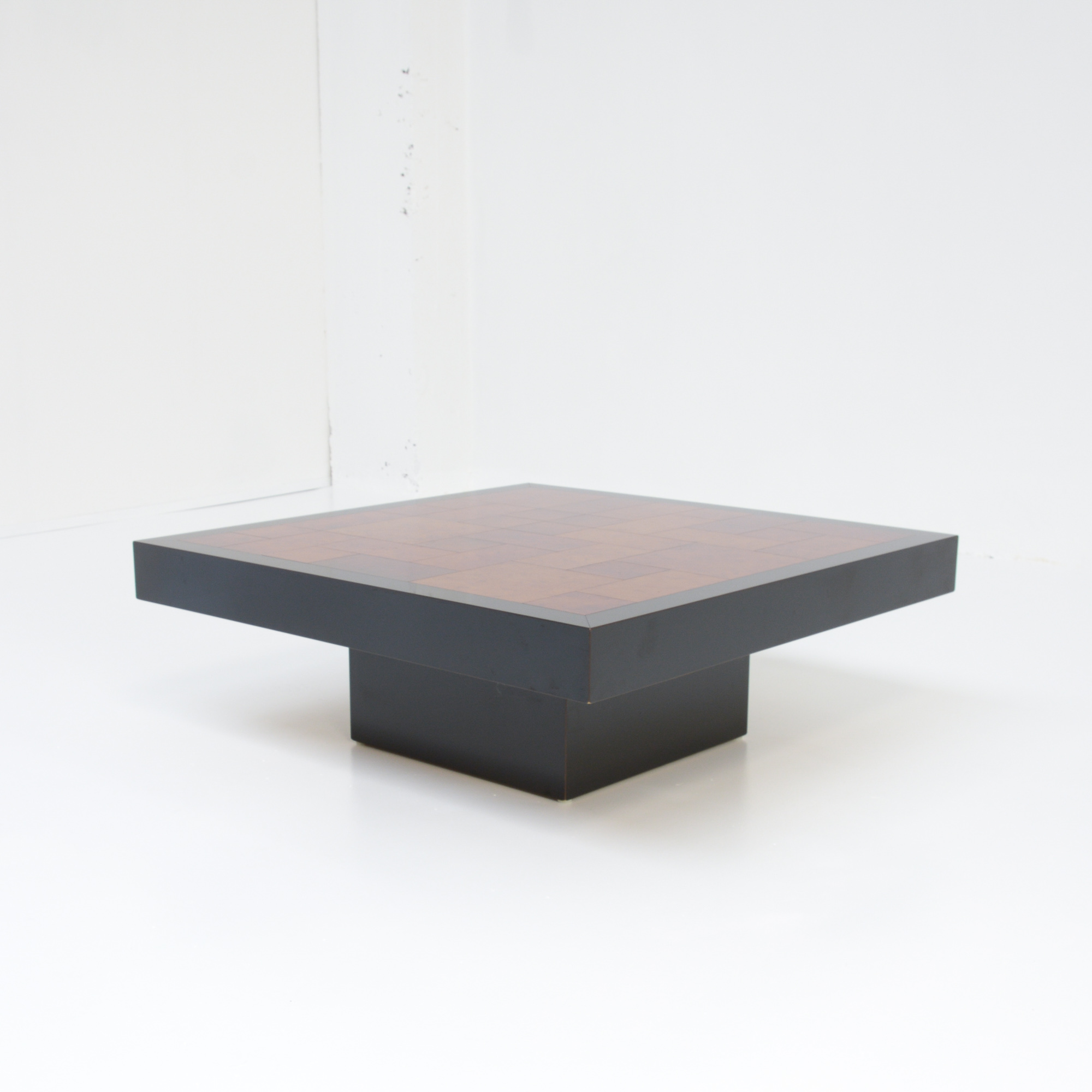 Square Geometric Coffee Table Vintage Design Point