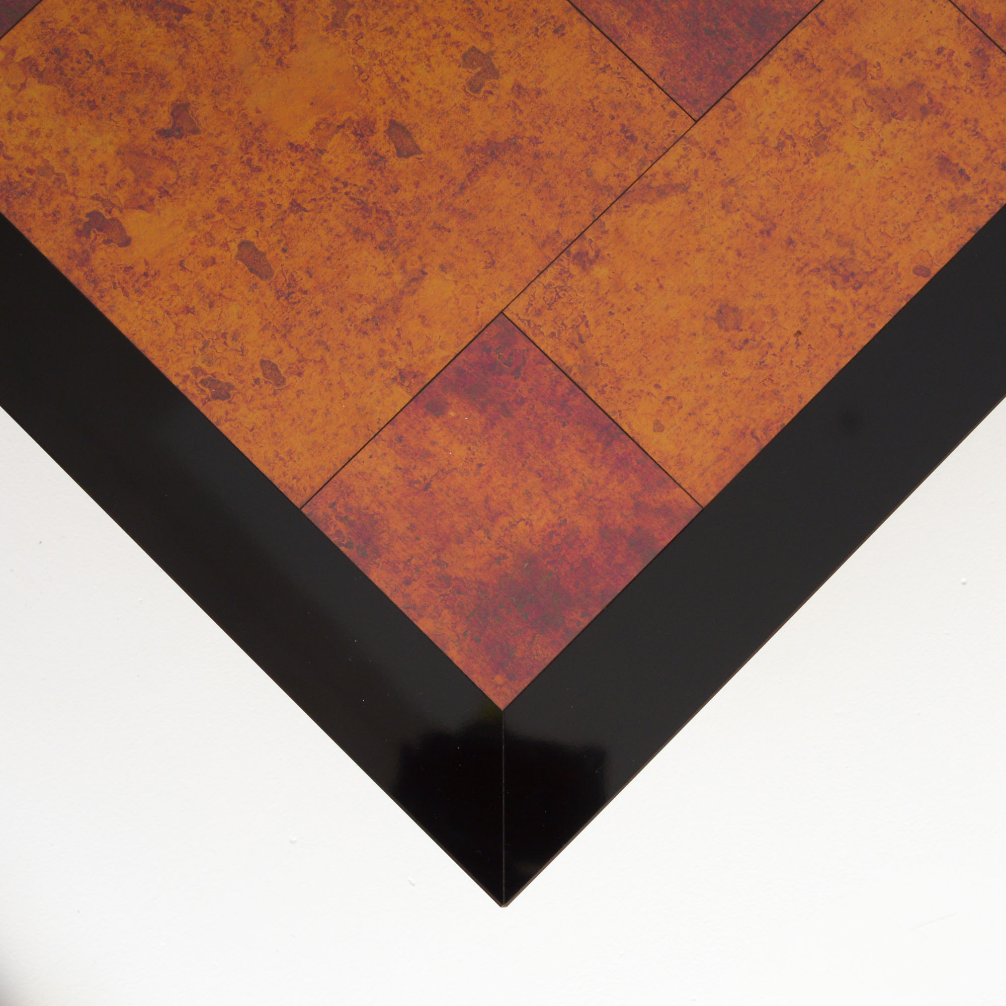 Square Geometric Coffee Table Vintage Design Point