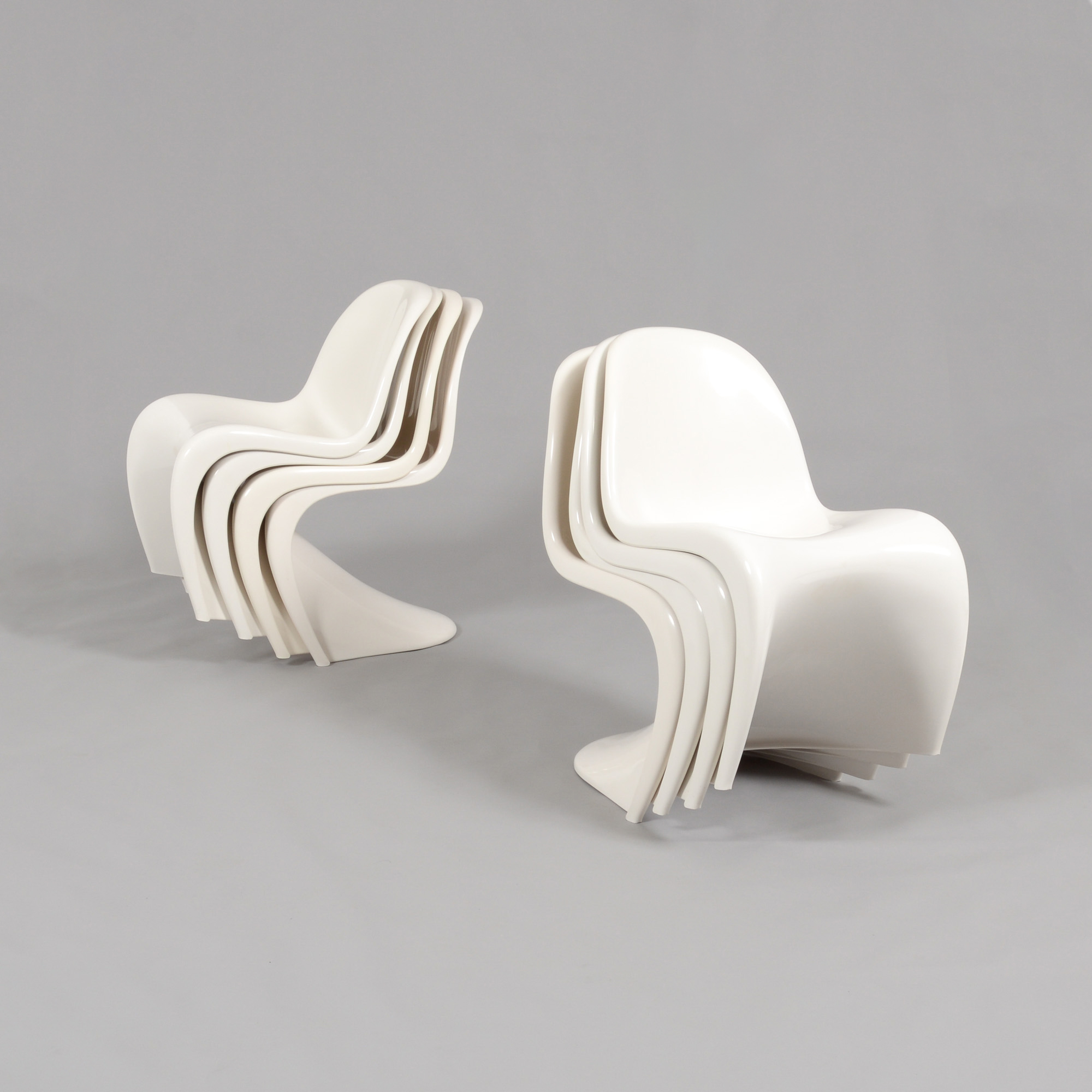 Set of 8 Panton Chairs by Verner Panton for Herman Miller Vintage