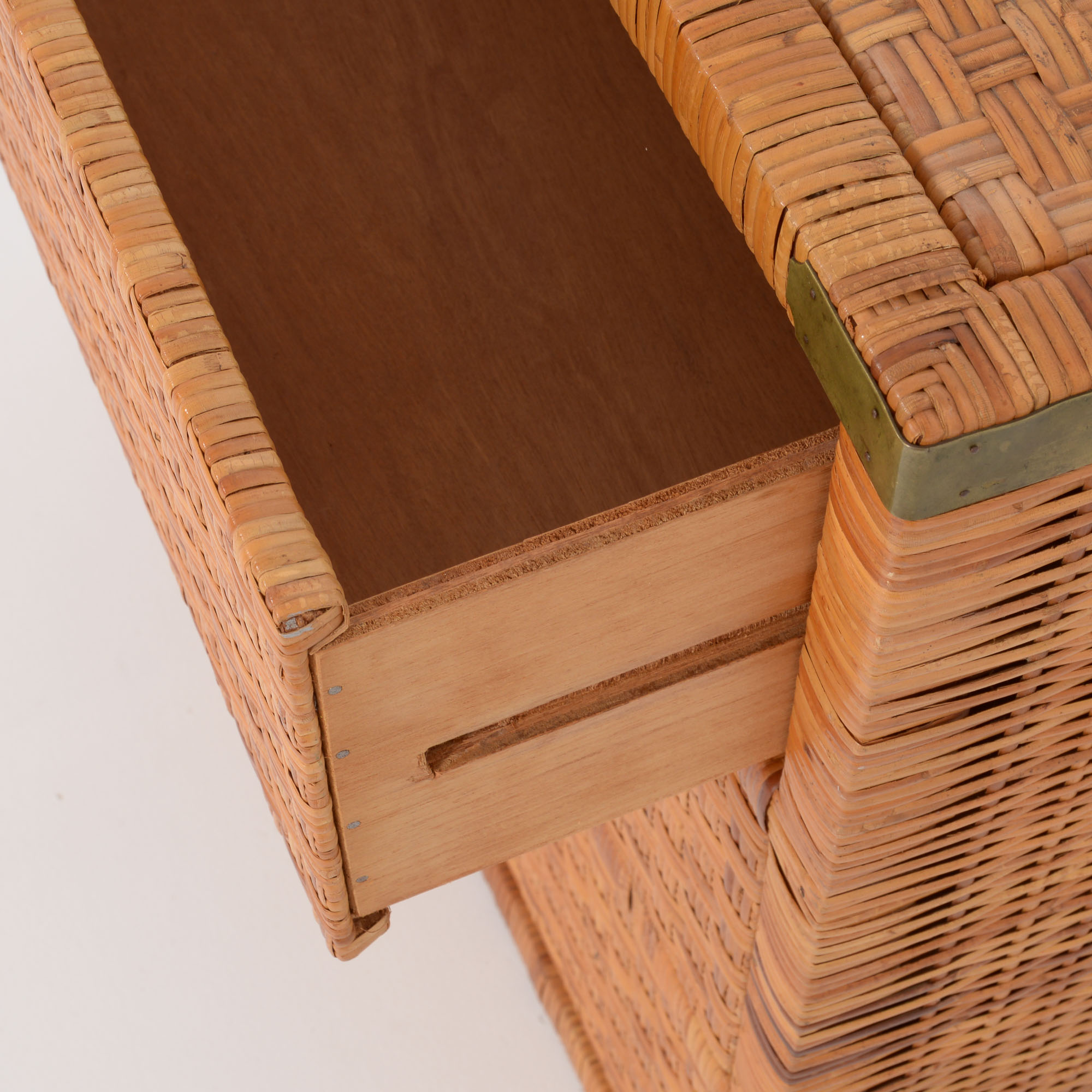 Rattan Chest of Drawers Vintage Design Point