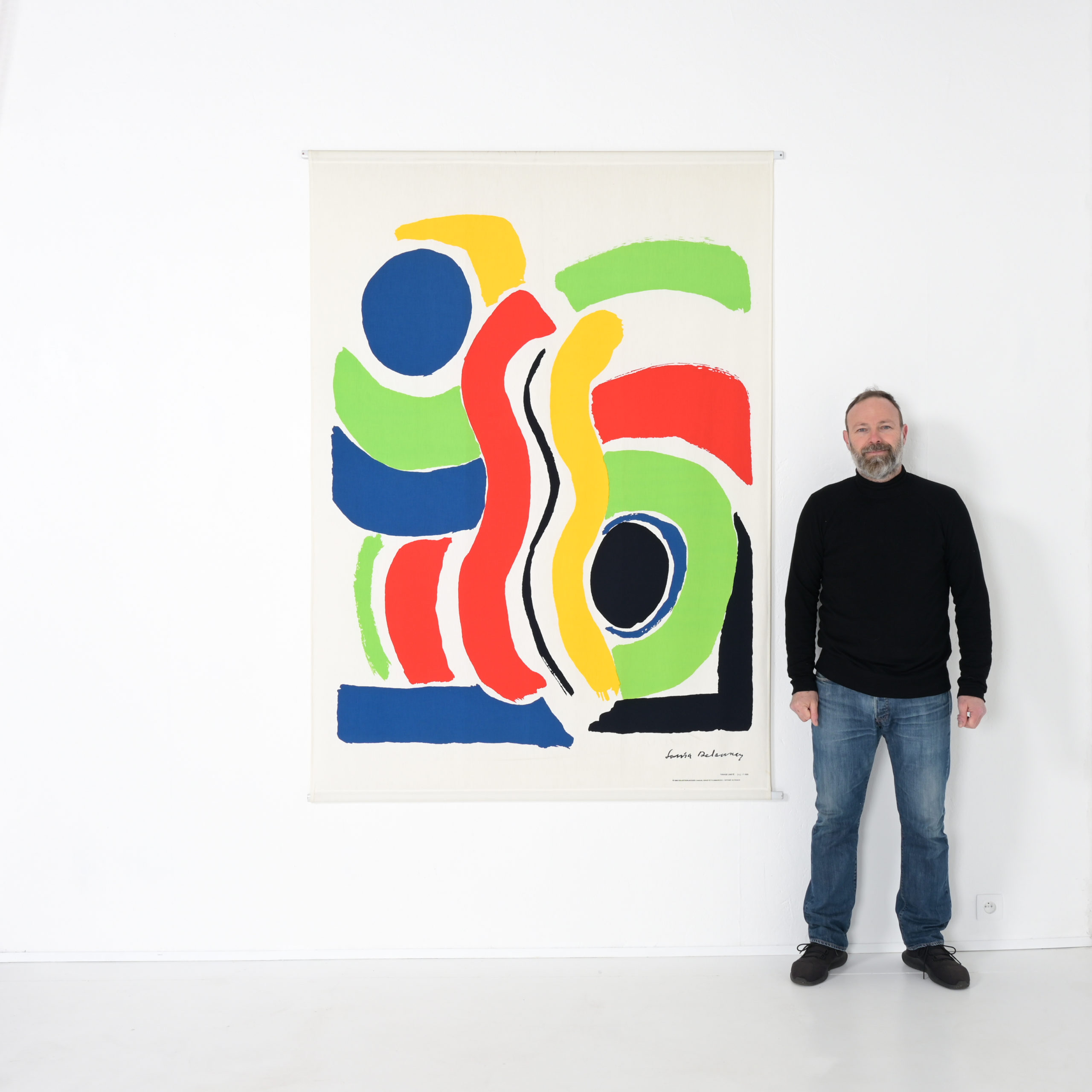 XL Print on Canvas of Sonia Delaunay by Jacques Damase, 1992 XL Print on Canvas of Sonia Delaunay by Jacques Damase, 1992