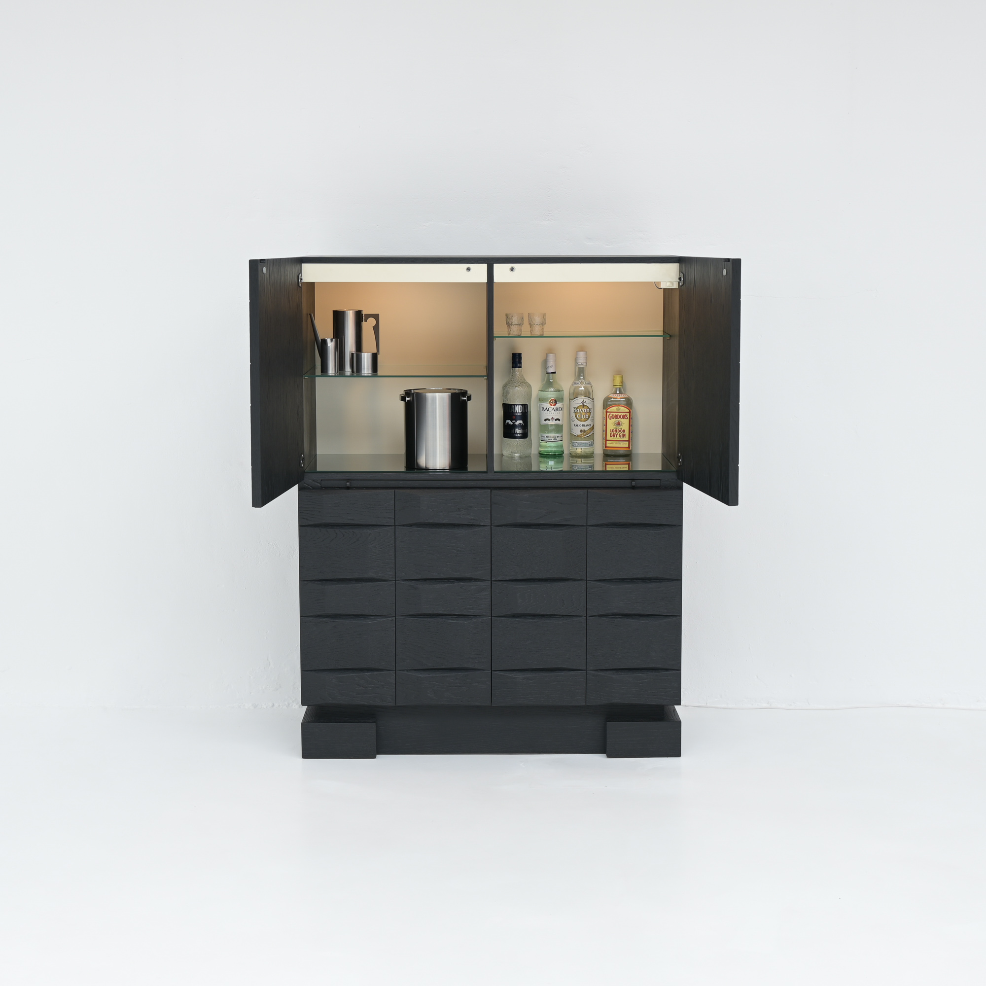 Brutalist on sale bar cabinet