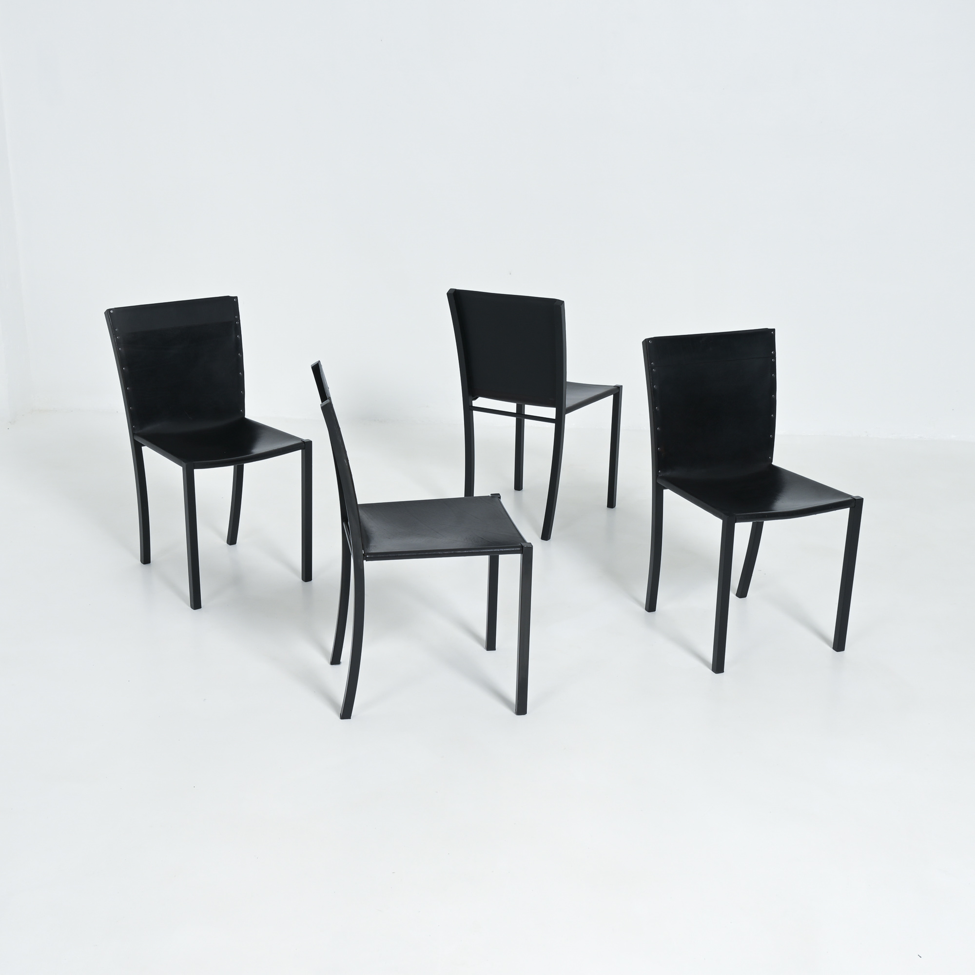Unique Set of 4 Lola Dining Chairs by Fabiaan Van Severen Vintage Design Point